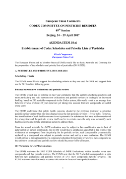 Agenda Item 10a - European Commission