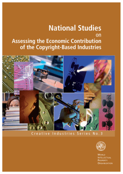 The Economic Contribution of Copyright-Based Industries in