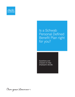 Is a Schwab Personal Defined Benefit Plan right