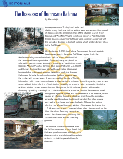 The Diseases of Hurricane Katrina