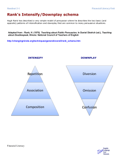 Rank`s Intensify/Downplay schema