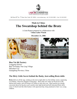 Made in China: The Sweatshop Behind the Bratz