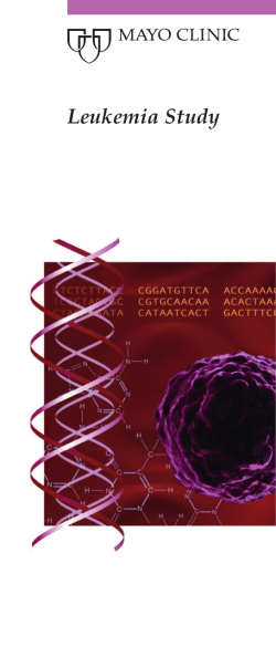 Chronic Leukemia Study Brochure - MC1185-32