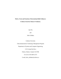 Form, Function and Motive in International Telecommunications