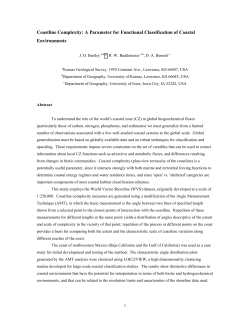 Coastline Complexity: A Parameter for Functional Classification of