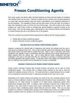 Freeze Conditioning Agents