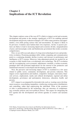 Implications of the ICT Revolution
