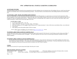 fwc approved sea turtle lighting guidelines