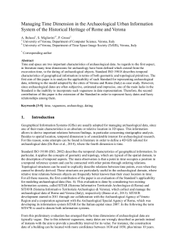 Managing Time Dimension in the Archaeological Urban