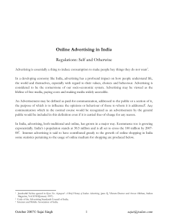 Online Advertising in India