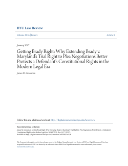 Getting Brady Right - BYU Law Digital Commons
