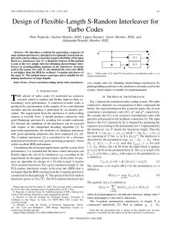 Design of Flexible-Length S-Random Interleaver