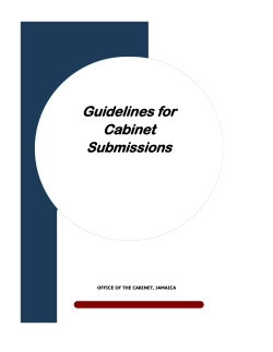 Guidelines for Cabinet Submissions