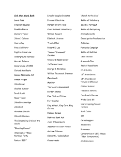 1864 Election Anaconda Plan Radical Republicans C.S.S Hunley