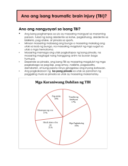 Ano ang isang traumatic brain injury (TBI)?