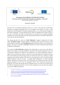 the official Report of the 11th European