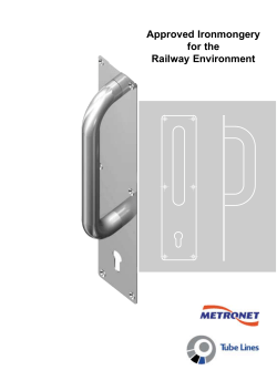 Approved Ironmongery for the Railway Environment