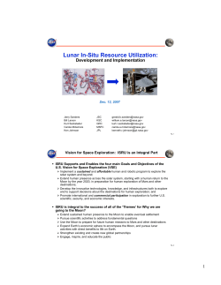 Lunar In-Situ Resource Utilization - Field Robotics Center