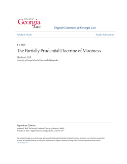 The Partially Prudential Doctrine of Mootness