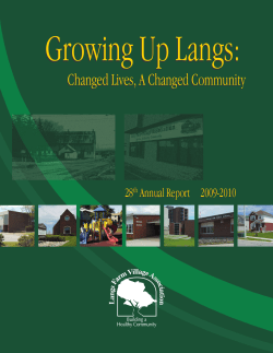 Changed Lives, A Changed Community