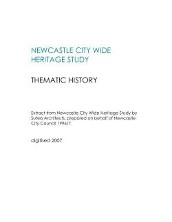 Newcastle City Wide Heritage Study