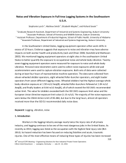 Noise and Vibration Exposure in Full-tree Logging Systems