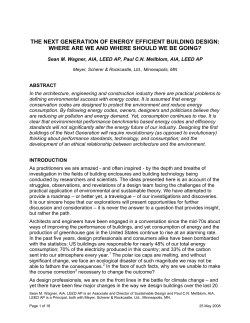 Paper - National Institute of Building Sciences