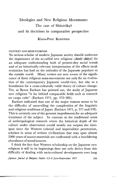 Ideologies and New Religious Movements