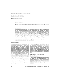 NUCLEAR MEMBRANES FROM MAMMALIAN