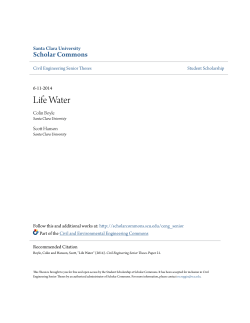 Life Water - Scholar Commons