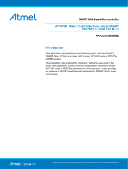 Smart Card Interface using USART ISO7816 in SAM L22 MCU