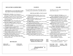 signature sandwiches panini`s salads