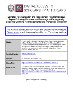 Complex Reorganization and Predominant Non