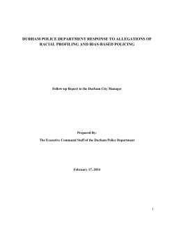 February 17, 2014 Follow-Up Report DPD