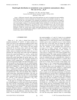 Bond-length distribution in tetrahedral versus octahedral
