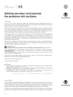 Defining low-dose corticosteroid: the pendulum still oscillates
