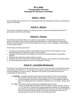 BY-LAWS - TAMU Transportation Service