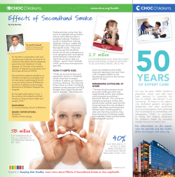 Effects of Secondhand Smoke