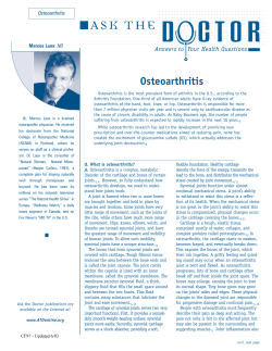 Osteoarthritis