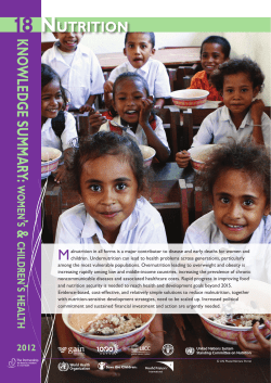 nutrition - World Health Organization
