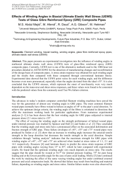 Effects of Winding Angles in Biaxial Ultimate Elastic Wall Stress