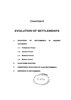 evolution of settlements