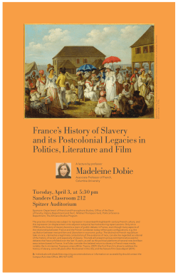 France`s History of Slavery and its Postcolonial Legacies in Politics