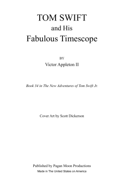 Tom Swift and His Fabulous Timescope