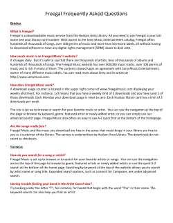 Freegal Frequently Asked Questions