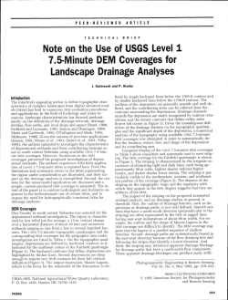 Note on the Use of USGS Level 1 7.5-Minute DEM