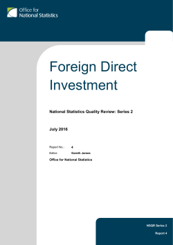 Foreign direct investment - Office for National Statistics