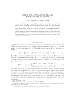 Affine and quasi-affine frames for rational dilations