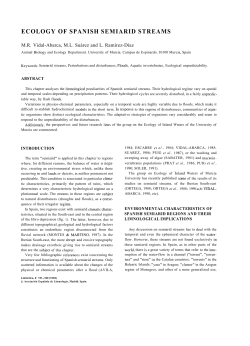 ecology of spanish semiarid streams