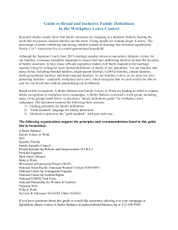 Guide to Broad and Inclusive Family Definitions In the Workplace